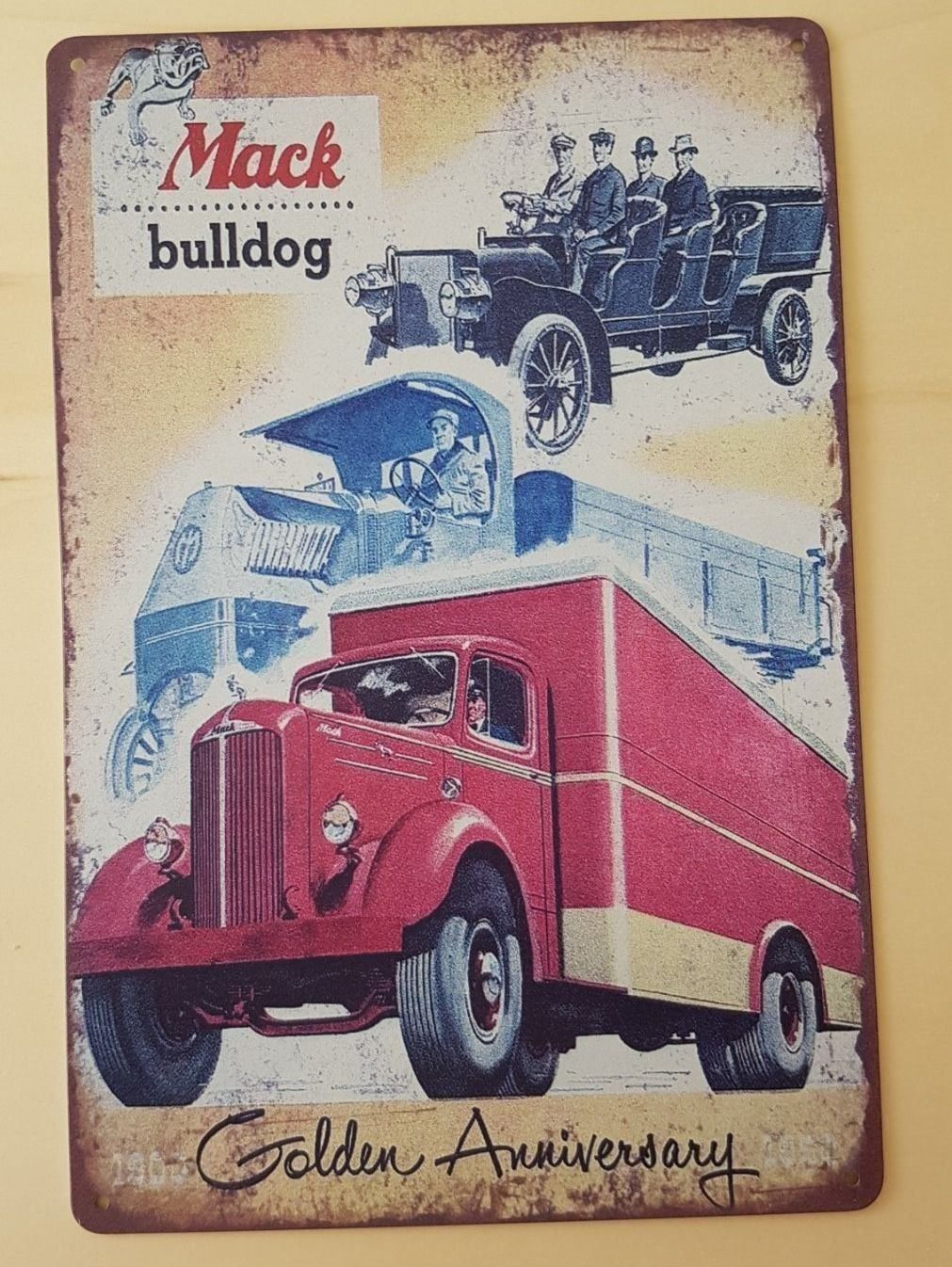 Insegne: Mack bulldog Blechschild – Nuovo e nell'imballaggio originale da Alberswil venduto da mech350