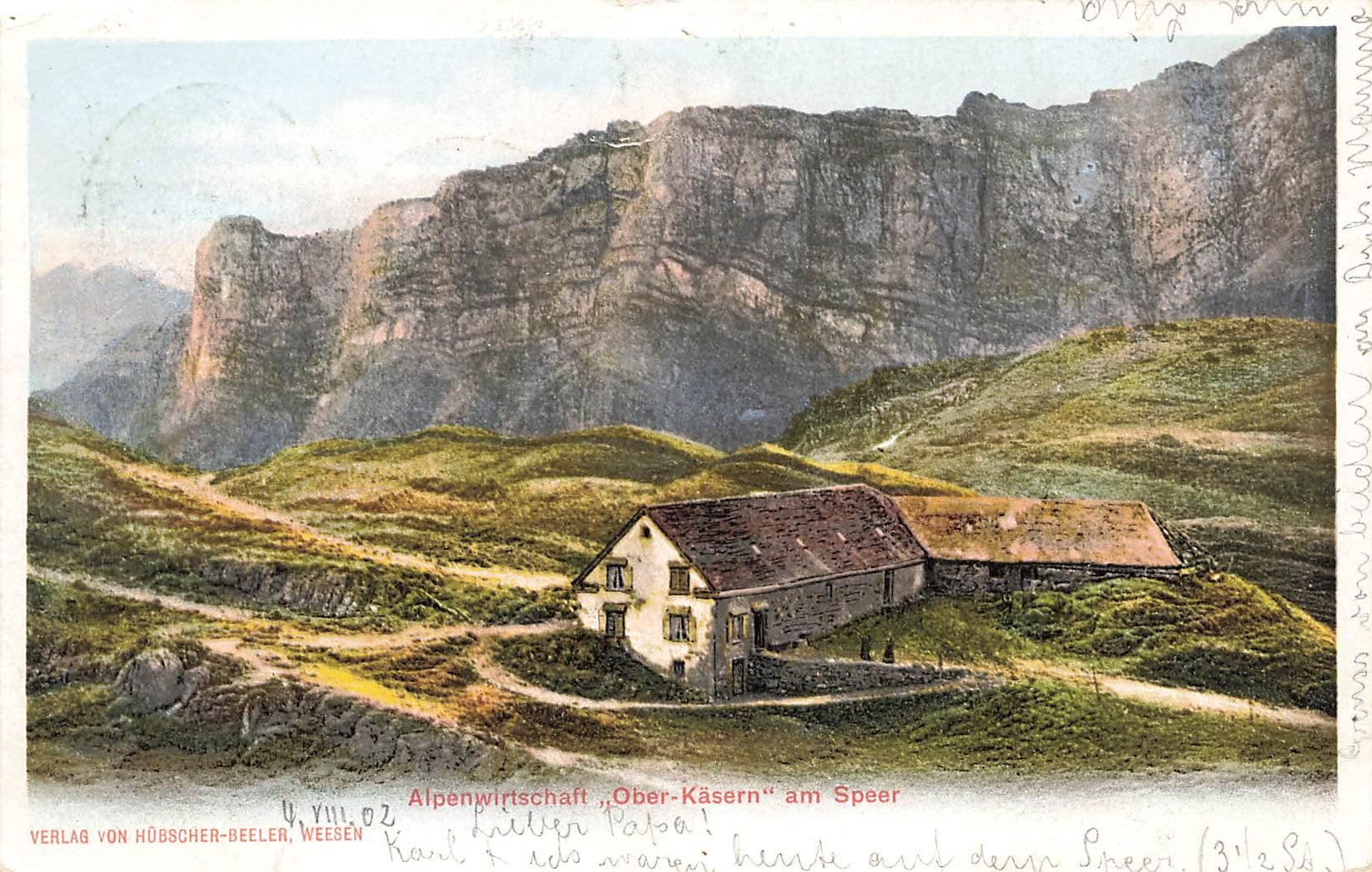 Cartes postales: Ober-Käsern am Speer – D'occasion à Schwyz par Seffi56