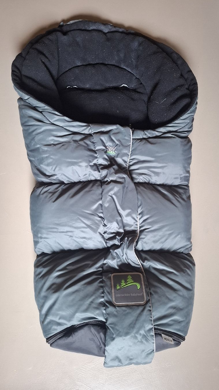 Odenwälder Sacchi a pelo: Odenwälder Babynest Fusssack grau  – Difettoso da Lü venduto da jas_minw