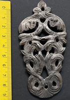 Schlüsselblech Ornamente Metall, Antik Dekoration Beschlag