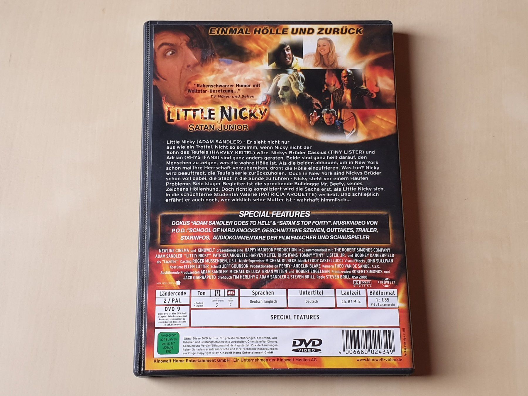 Tutti i DVDs: Little Nicky Satan Junior – Usato da Stansstad venduto da collectorsshop 1