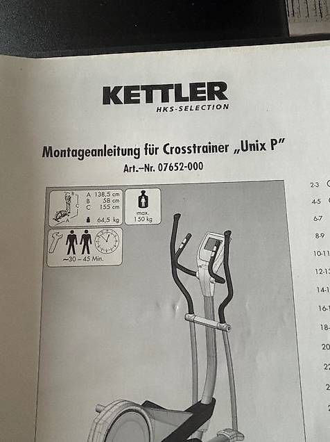 Kettler Hometrainer: Crosstrainer Kettler Unix P – Gebraucht aus Tuggen von Camiel1965 3