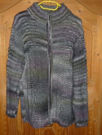 JACKE HANDARBEIT BRSTBR.140 CM.( GR 46-48... )2-3 MAL GETR.