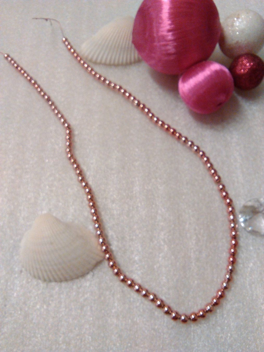 Catenine: ECHT HÄMETIT STRAND KETTE;;ROSEROT – Nuovo (secondo la descrizione) da Basel venduto da bijoutrie_4 6