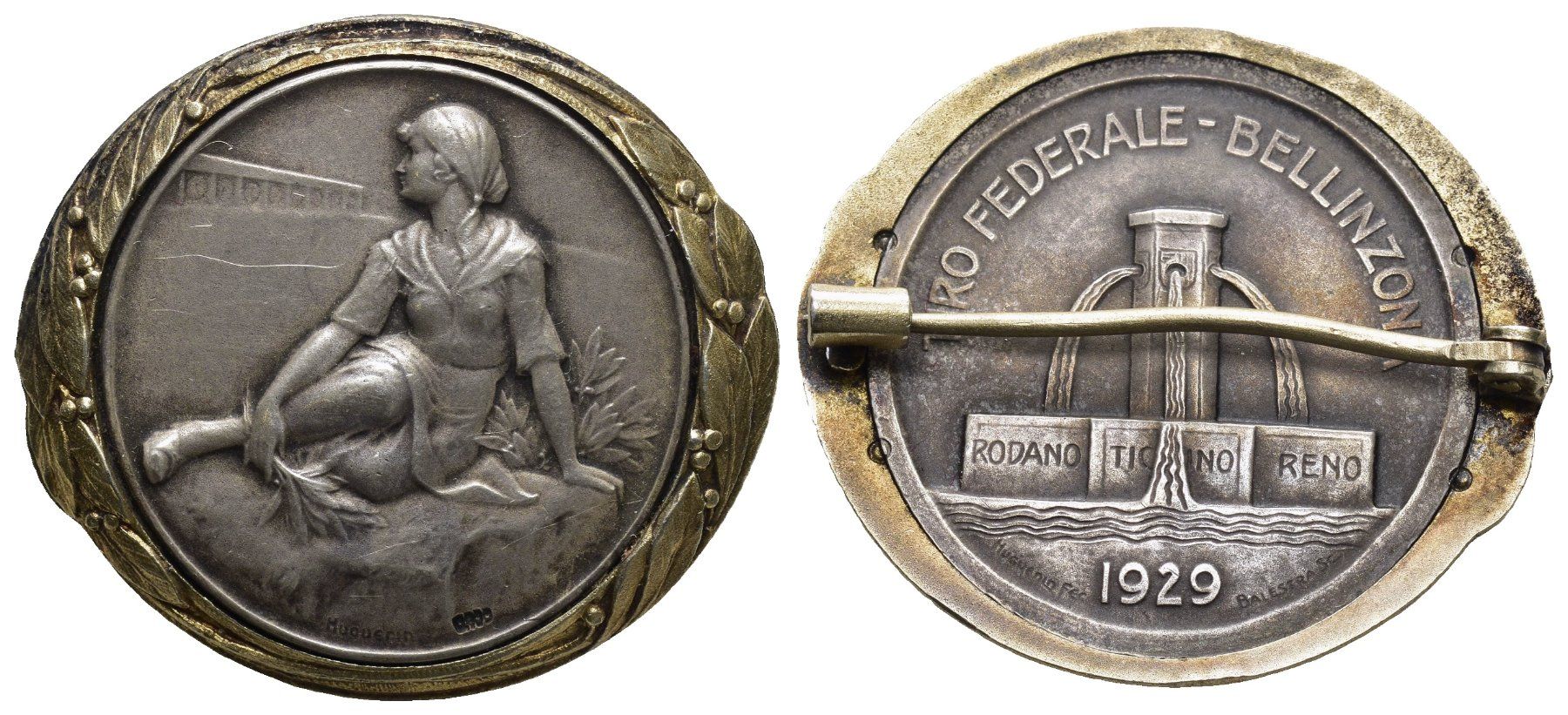 Medaglie: Bellinzona 1929 – Usato da Bern venduto da numismatictops