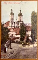 St. Gallen - Stiftskirche - Animée - AK
