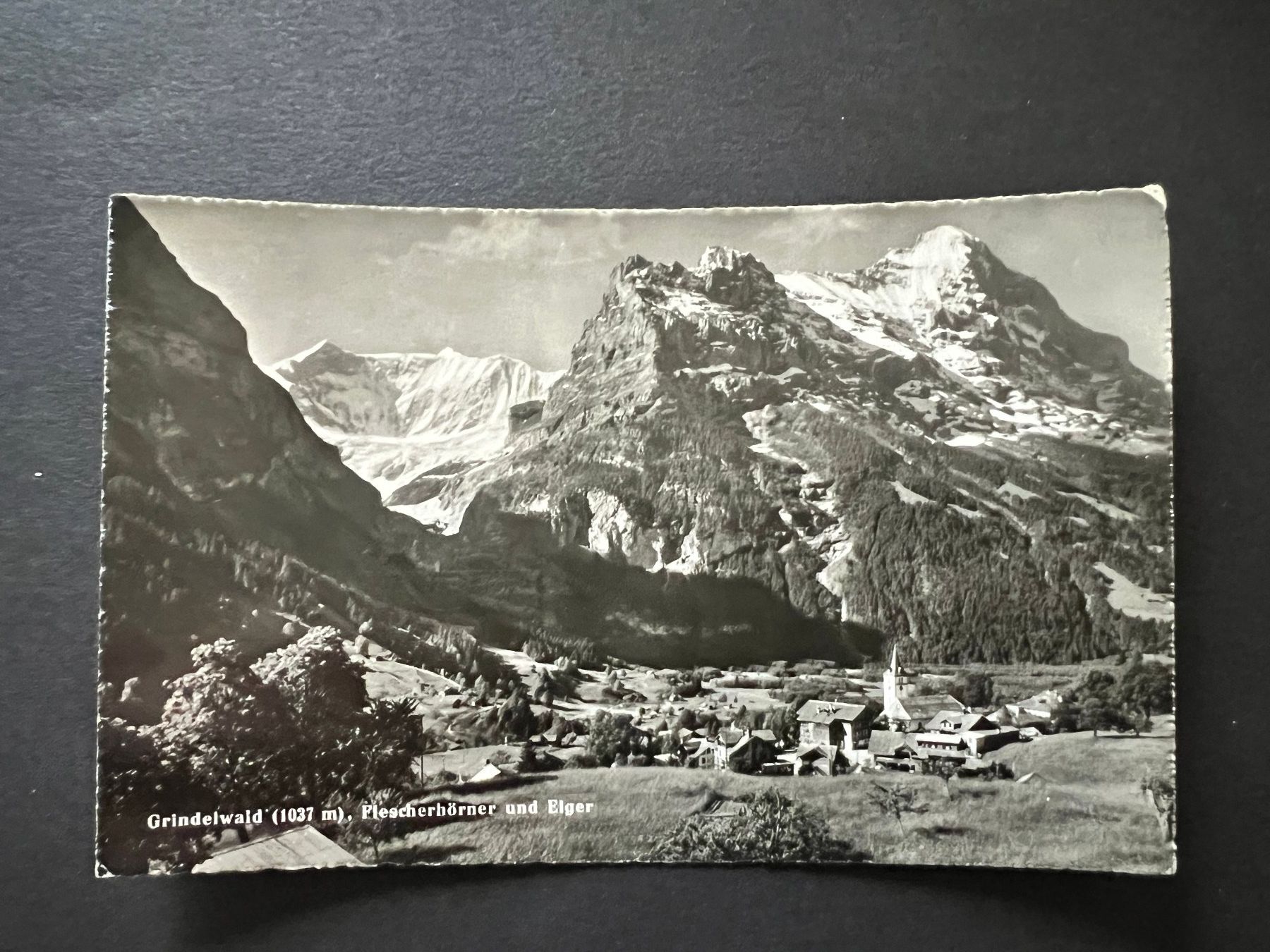 Ansichtskarten: Postkarte Grindelwald mit Eiger 1948  (R924) – Gebraucht aus Hinwil von Sidi4
