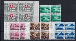 Pro Patria Viererblocks 1952  postfrisch 14712
