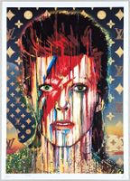 Death NYC Ltd Ed Pop Art Druck " Vuitton David Bowie
