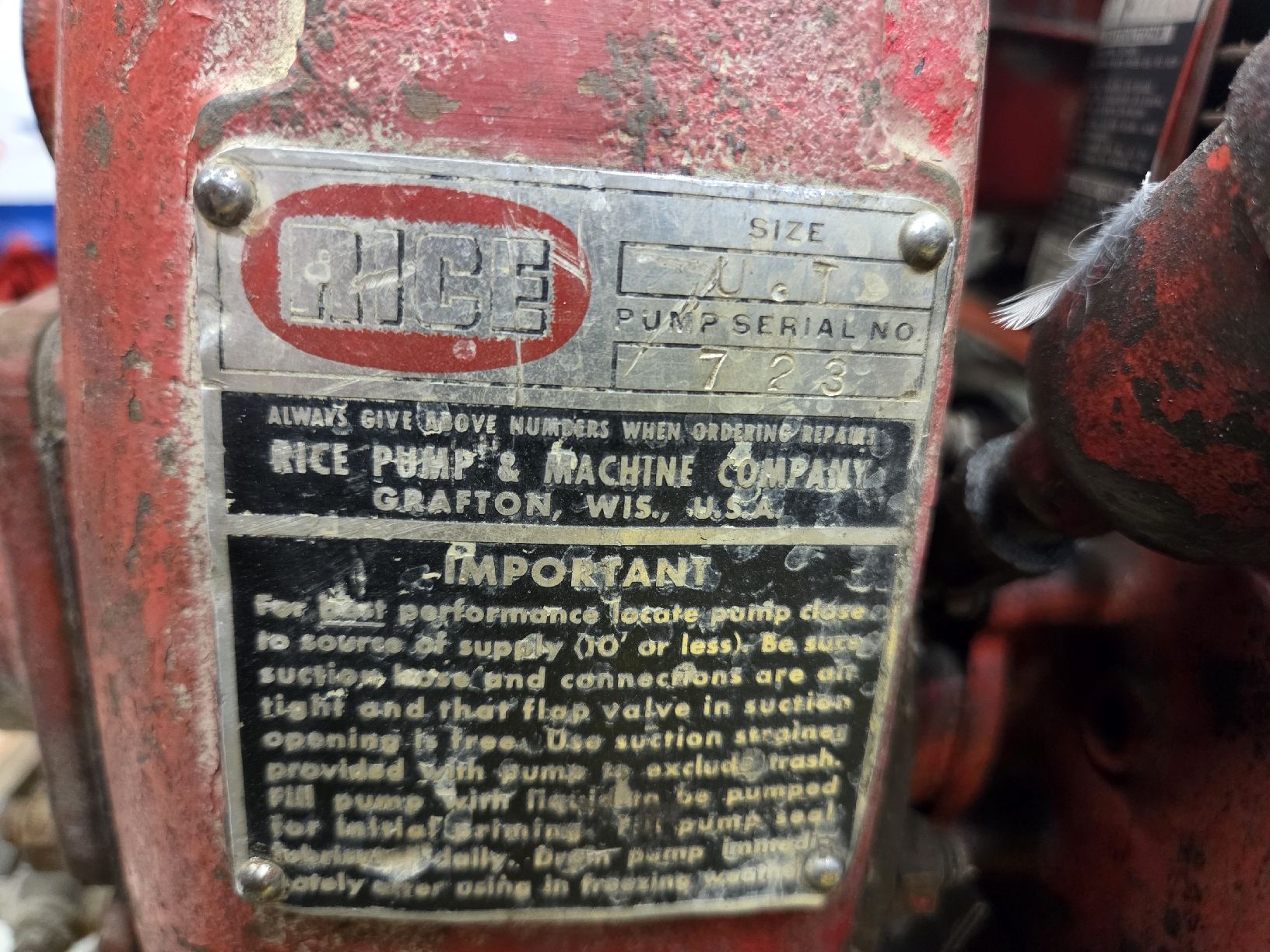 Pompe & Parti di ricambio: Rice Pumpe mit Briggs 5hp – Difettoso da Böbikon venduto da Domplex 5