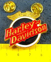 HD HARLEY-DAVIDSON 2NÄGEL PIN GROSSS GEPRÄGT GOLDIG