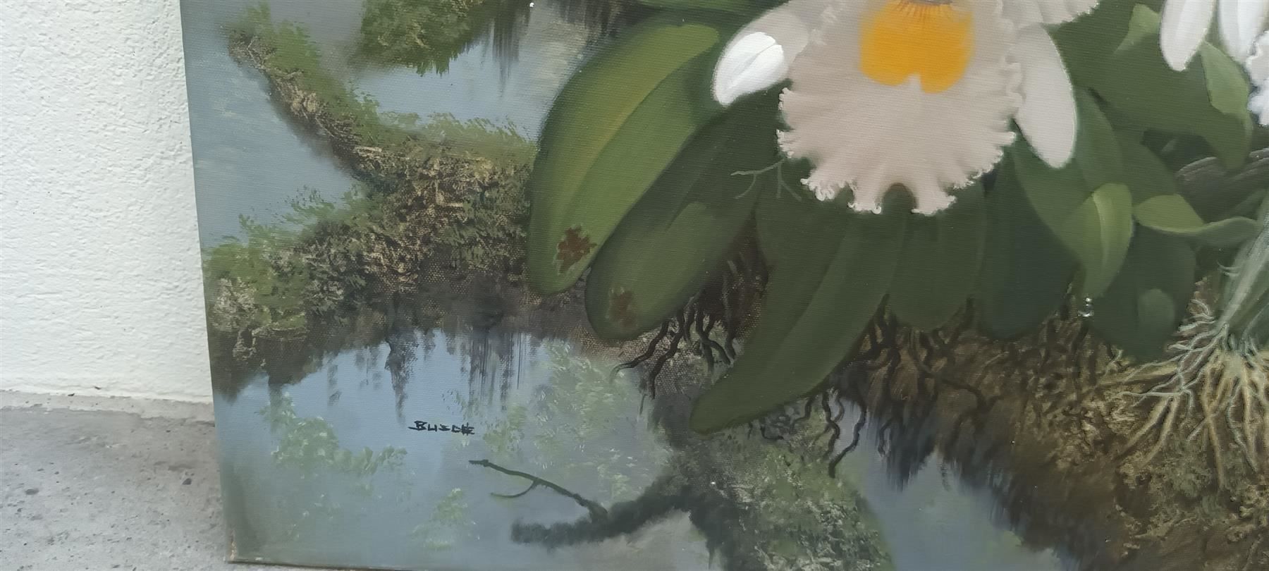 Gemälde: Busdee "Orchideen" Gemälde Original – Gebraucht aus Zürich von Galerie-Kunst 1