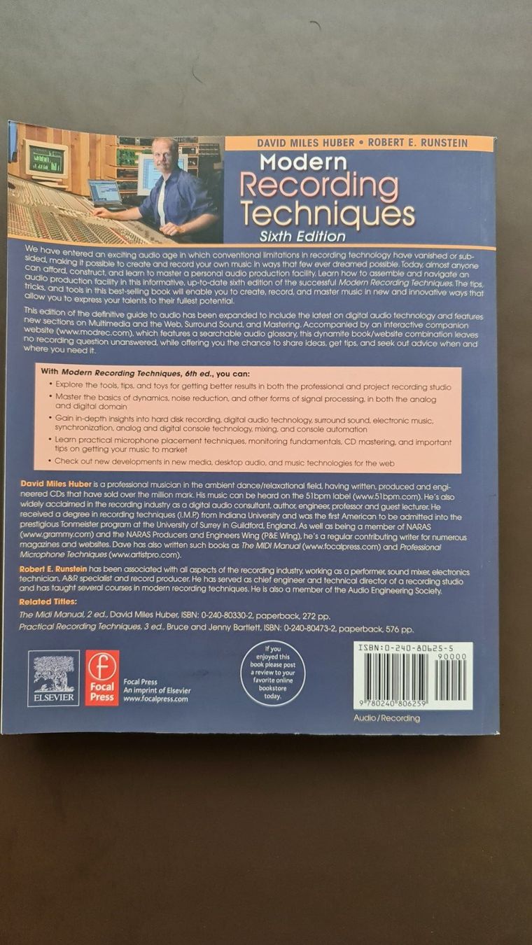 Musikinstrumente: Aufnahme Techniken. Modern Recording Techniques – Gebraucht aus Basel von Bafidu 2