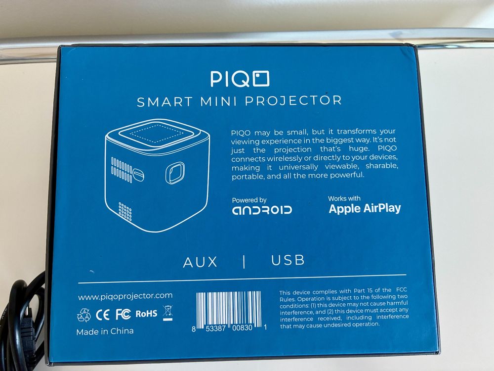 Vidéoprojecteurs: PIQO Smart Mini Projektor - Heimkino für unterwegs! – D'occasion à Zürich par tersus1981 3