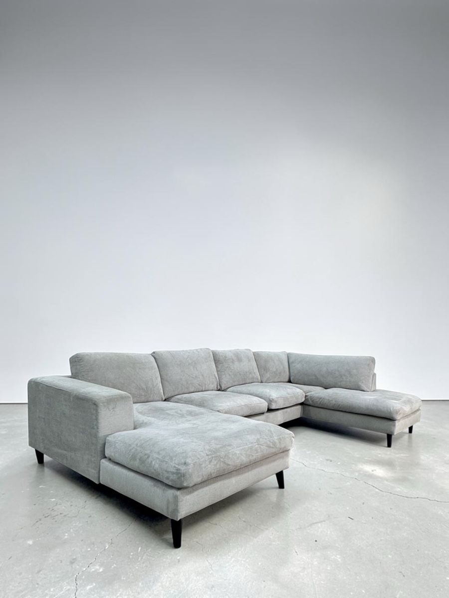 Sofas: Ecksofa-Set Hellgrau Mit all den Kissen – D'occasion à Fehraltorf par Sofalab.swiss 3