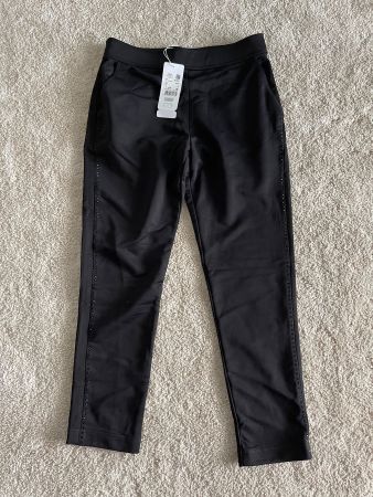 ESCADA SPORT Damen Hose/Jogger Shiny Schwarz Strass Gr M