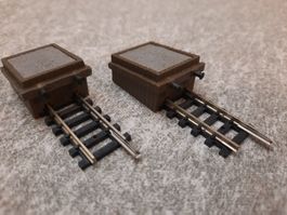 2 Stk. Minitrix 14976 Prellbock Länge 50,0 mm - N (1:160)