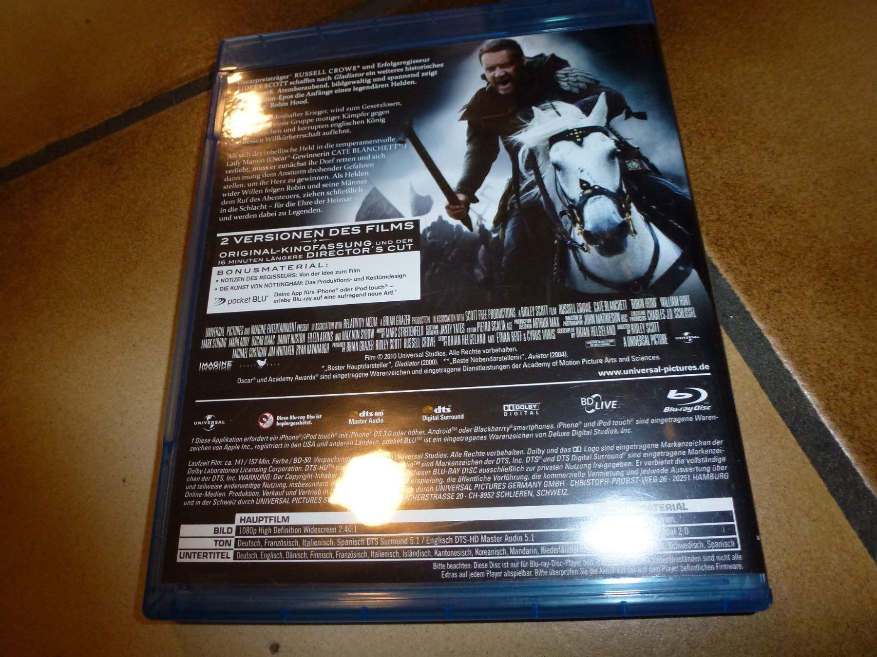 Tutti i DVDs: Robin Hood BLU-RAY – Usato da Olten venduto da Disc-Verkauf 2