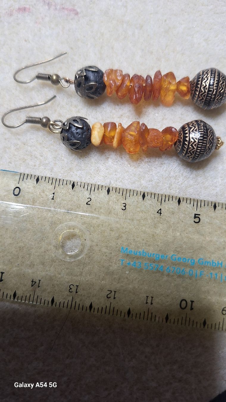 Boucles d'oreille: Ohrringe mit Bernstein – Neuf (Voir description) à Oberglatt ZH par nat_c6k7 3