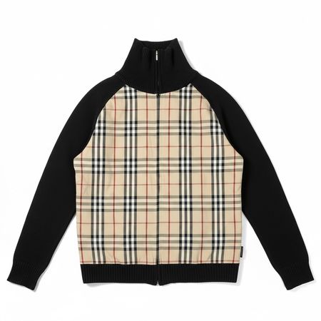 Burberry Black Label Cardigan Zippé Motif Nova Check - L #P7