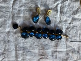 Schmuckset Denaive Armband u Ohrclips signiert