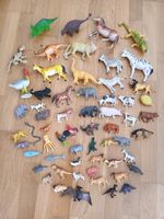 60Stk. Diverse Plastik Tieren, Dinos