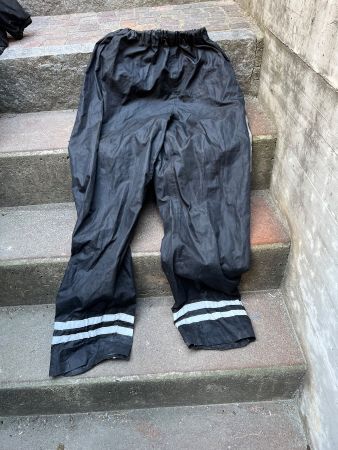 Pantalon de pluie noir unisexe