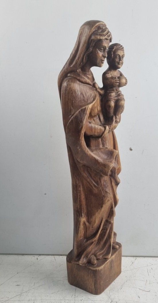 Figuren: Madonna mit Jesus Kind aus Holz geschnitzt – Gebraucht aus Flums von Flumsantik 3