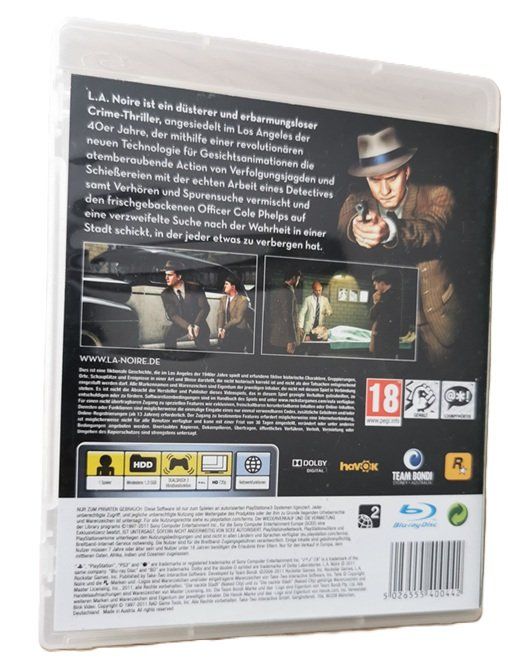 Giochi: L.A. NOIRE  (PS3 - Game) – Usato da Wilen b. Wollerau venduto da morethanmusic 2