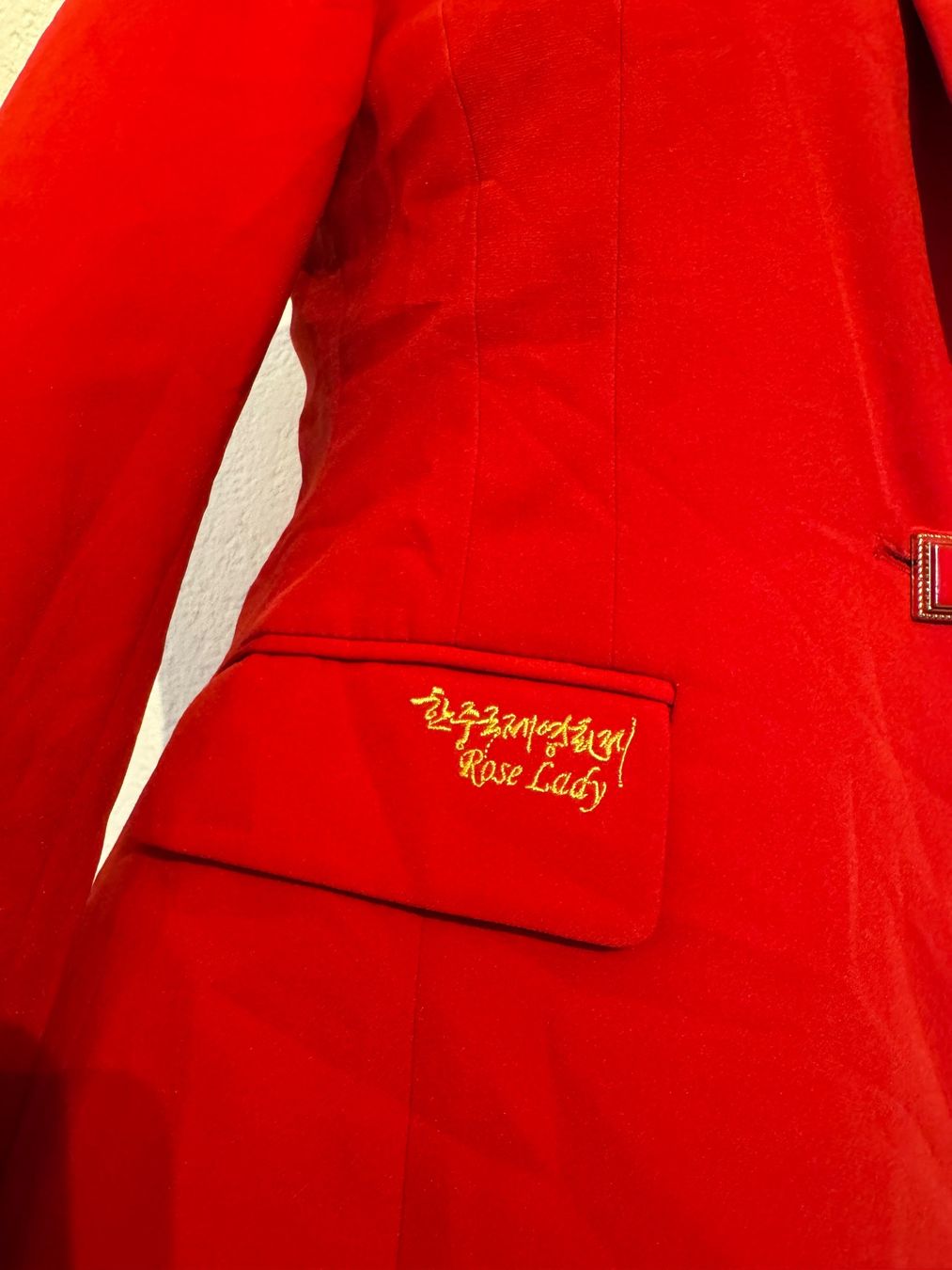 Giacche: Roter Koreanisches Blazer Jacke Grösse S – Usato da Frenkendorf venduto da Style365 8