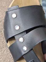 Clogs Brand Softclox Black Leather Sandals - 41 punk style