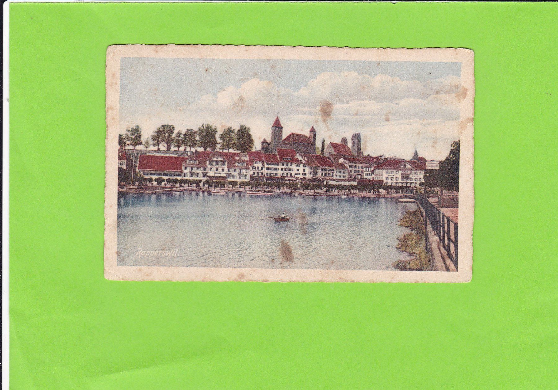 Cartoline postali: Rapperswil-H. Mächler-Kessler – Usato da St. Peterzell venduto da neckertal