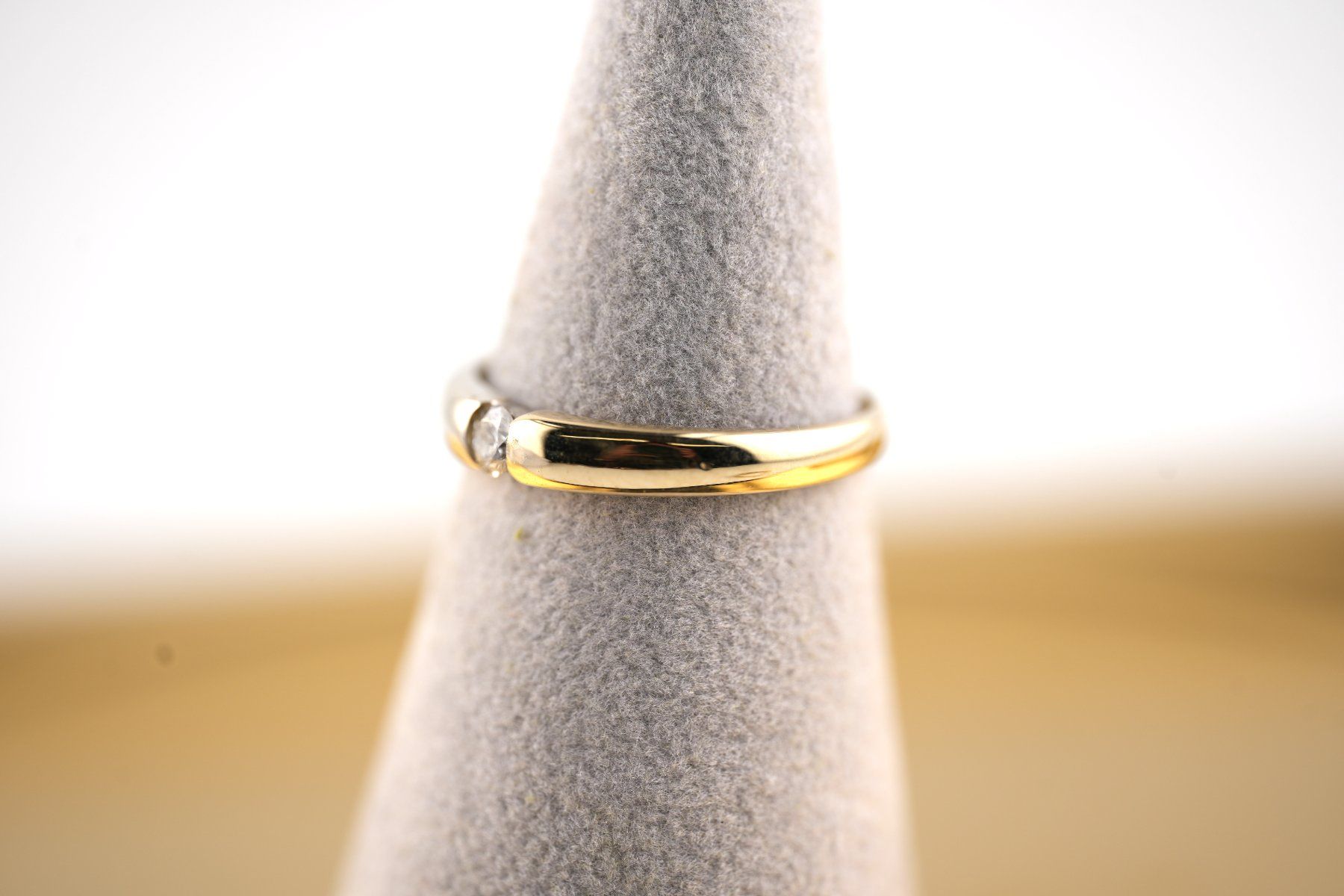Anelli: Goldring 14K mit Diamant – Usato da Basel venduto da Vip24 2