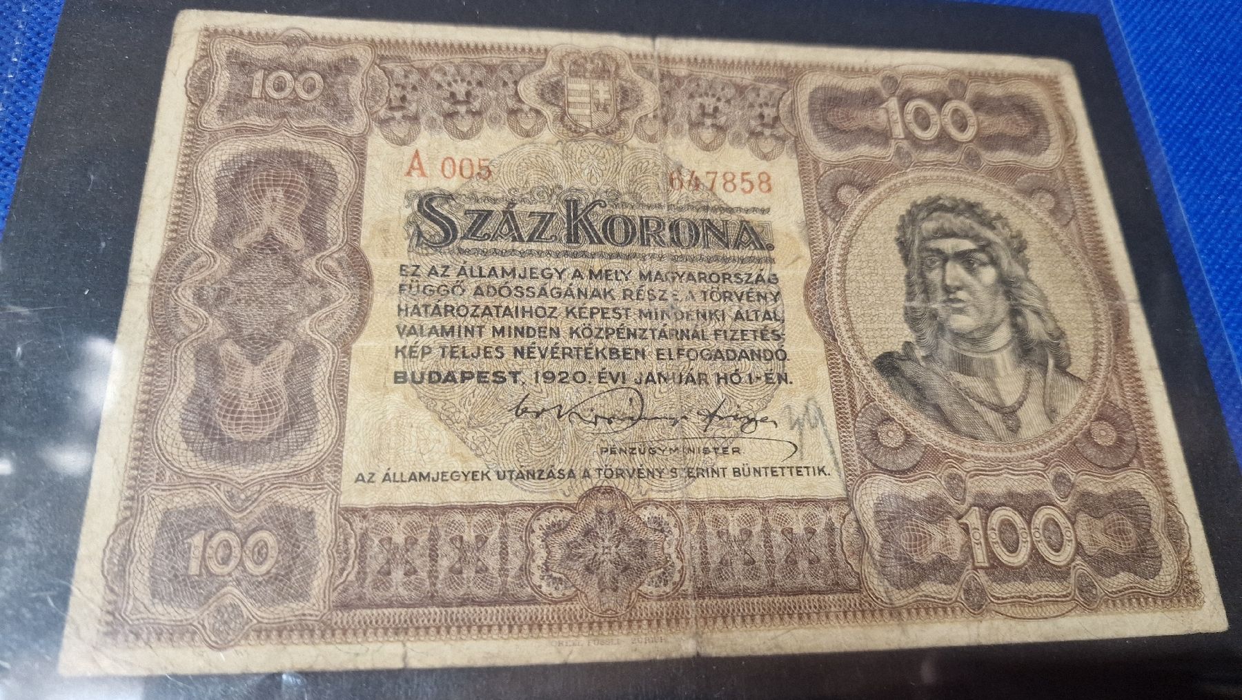 Banconote: Banknote Ungary 1920 – Usato da Herisau venduto da Antiques.AR
