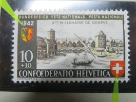 Abart Pro Patria B 15** helle Flecken im CH-Wappen