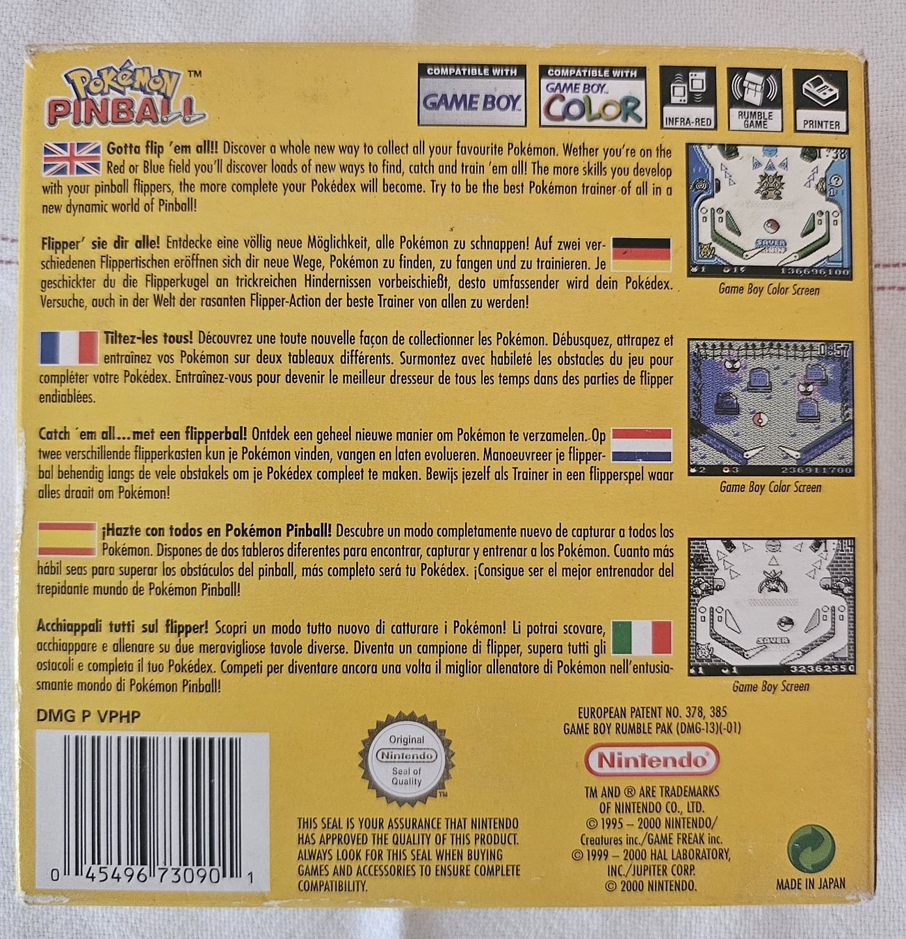Pokémon Giochi: pokemon pinball gameboy color complet FR – Usato da Pully venduto da RandomZero 5