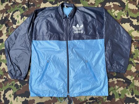 Vintage 80s Adidas Jacket Polyamid Made in hong-kong Sz L