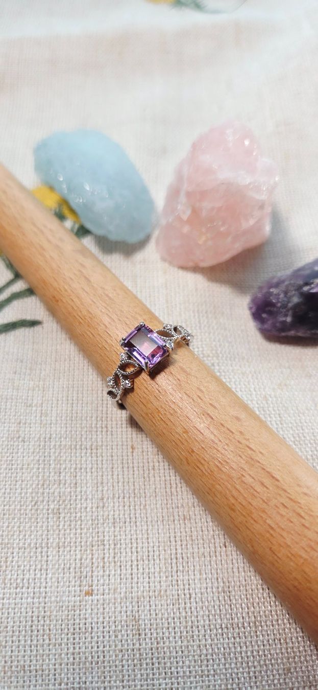 Ringe: NEW - S925 Amethyst Ring (Adjustable) – Neu (gemäss Beschreibung) aus Zürich von cin_wcf6 2