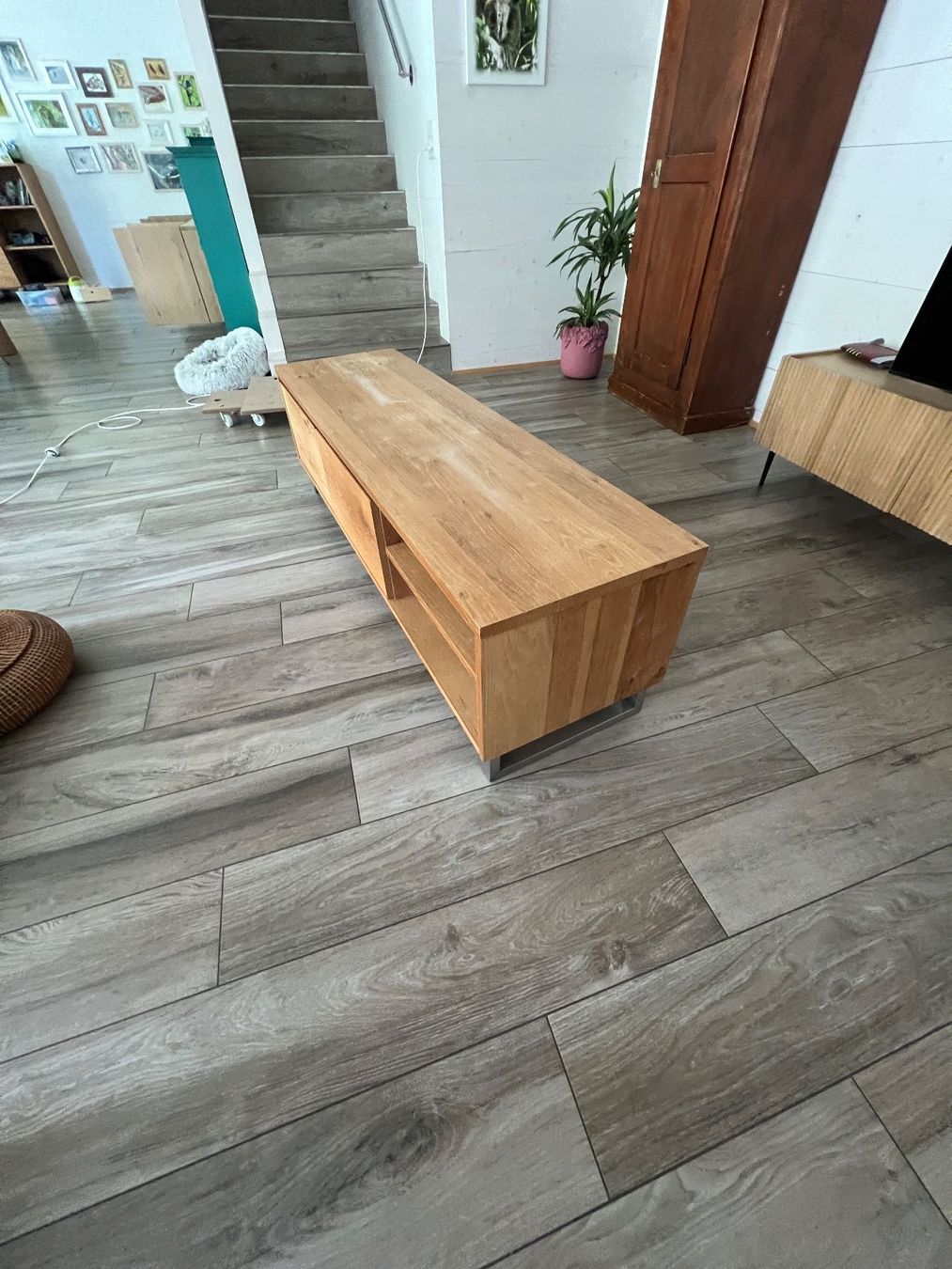 Micasa Mobili TV: TV-Möbel / Lowboard, Massivholz Eiche – Usato da Merzligen venduto da Paxi01 4