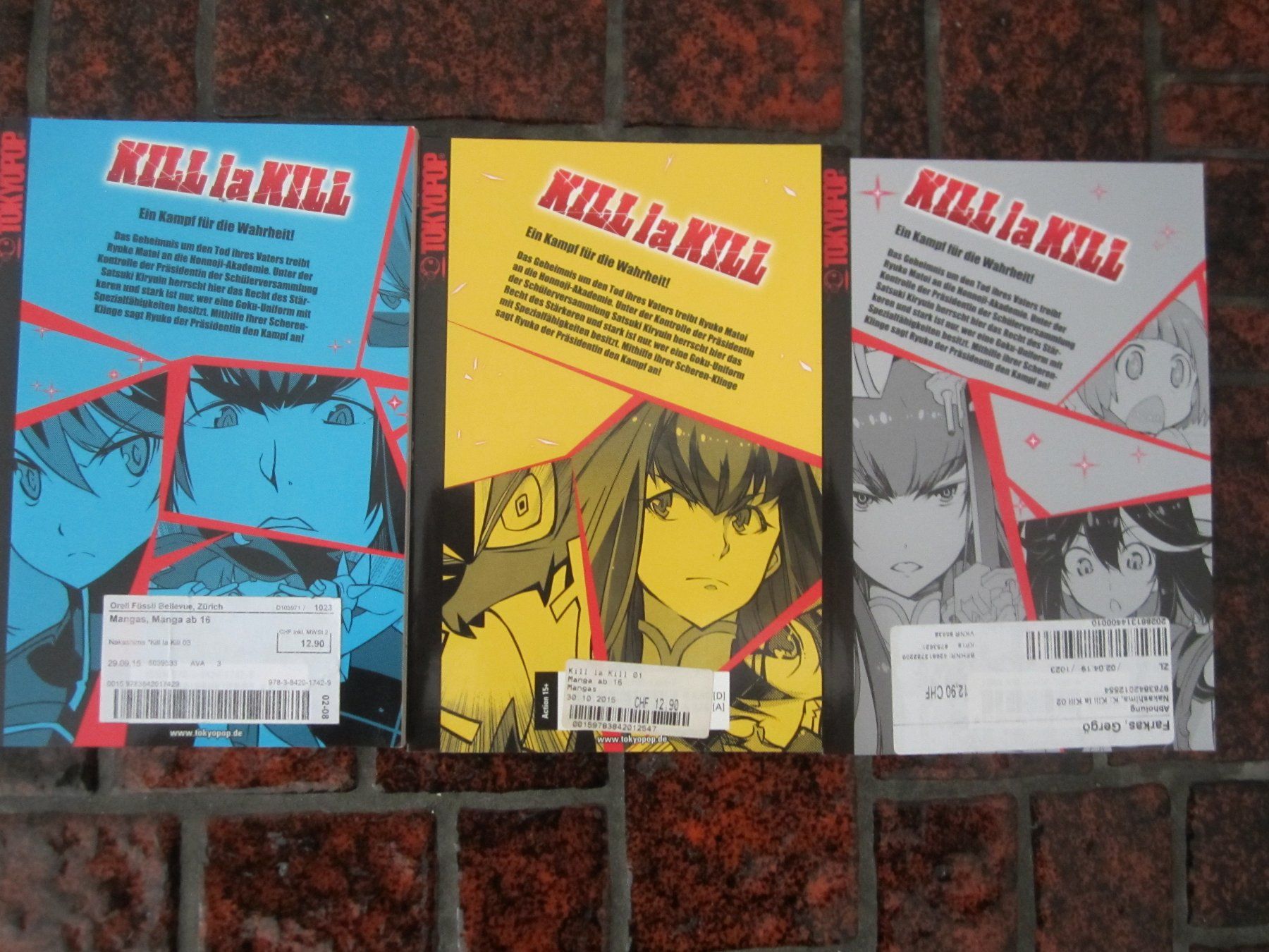 Comics: Kill la Kill Manga Band 1-3 !!!!!!! – Gebraucht aus Volketswil von  2