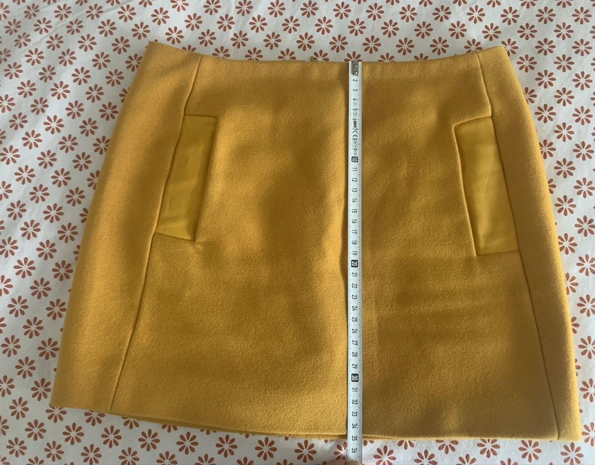 Maje Gonne: MAJE mustard wool skirt XS/34 – Usato da Zürich venduto da Angela_Fashion_Lover 4