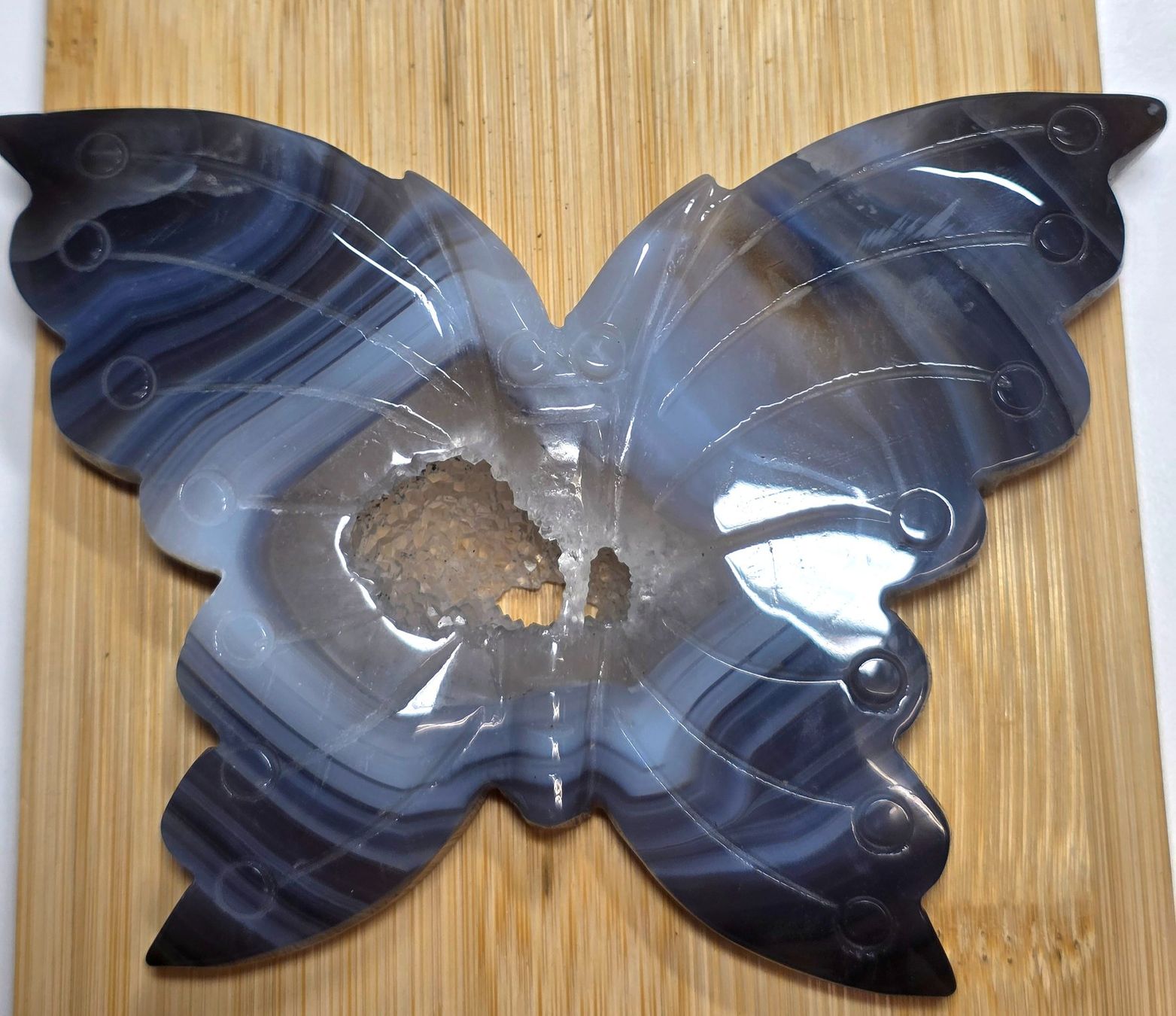 Minerali & Pietre curative: Achat Schmetterling 247g – Nuovo e nell'imballaggio originale da Matzingen venduto da Shay_Crystalz