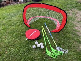 Hockey Unihockey Set mit Tor Schlager und Baellen