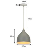 Lampe à suspension moderne  nordique Macaron en fer