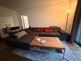 Ecksofa anthrazit, guter Zustand