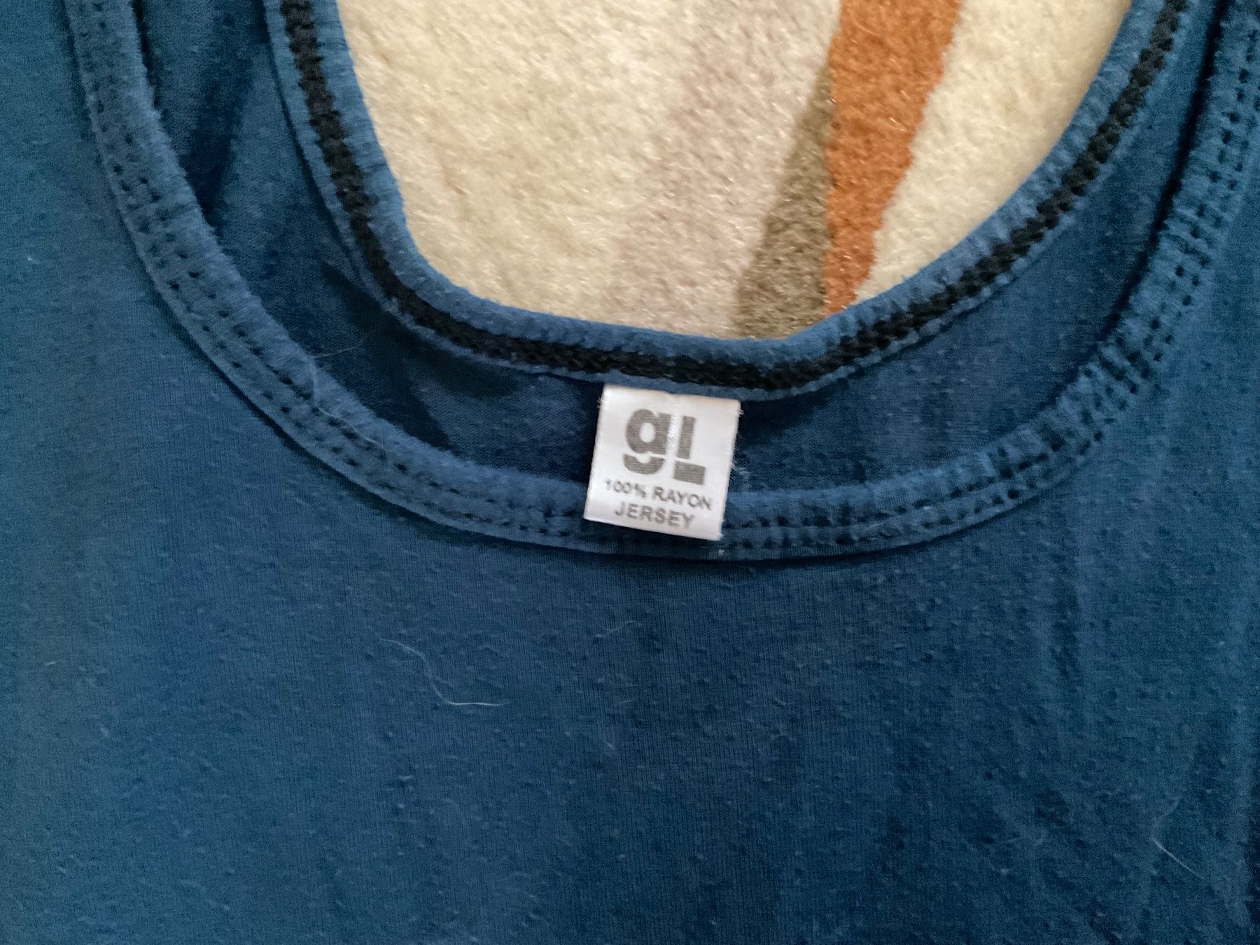 Vestiti: Robe d'été tie-dye batik bleu turquoise - Taille Unique - – Usato da Genève venduto da Mazelyne 6