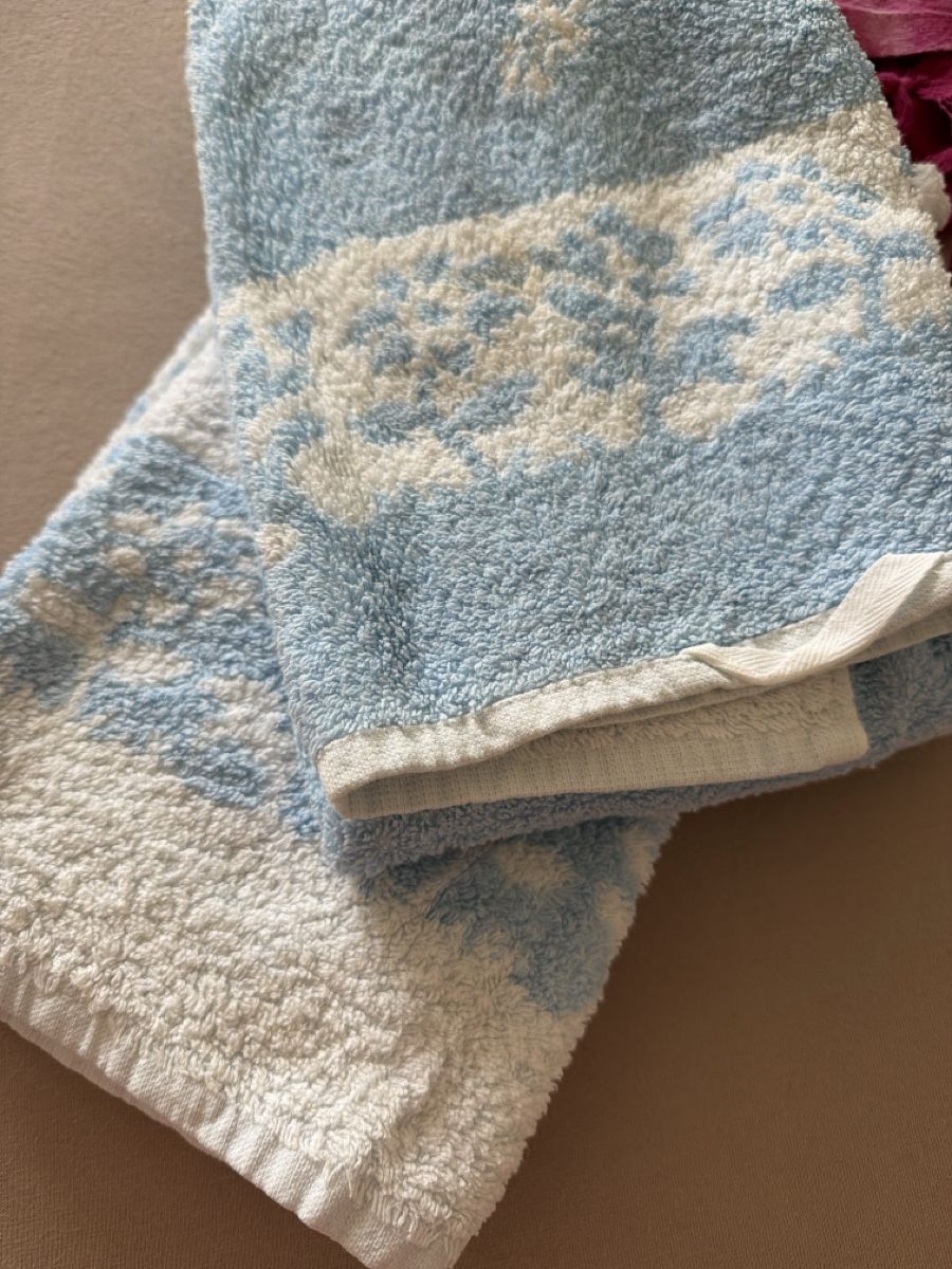 Teli da bagno: Hellblaue Frottee Handtücher 49x94cm – Usato da Niederwangen BE venduto da Diva_74