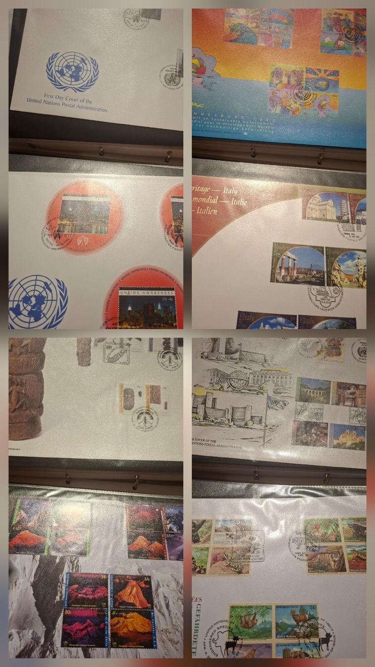 Tous les timbres: Diverse Briefe / Bögen UNO  – D'occasion à Balgach par SIMEON27 3