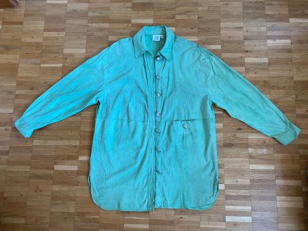 Jacke grün, Gr.42-44, Länge 86cm