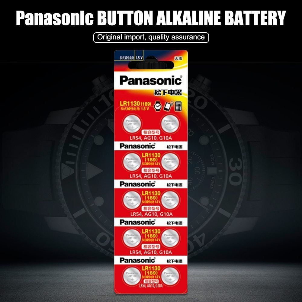 Panasonic Akkus & Batterien: 10 Knopfzellen Panasonic LR 1130 – Neu und originalverpackt aus Diepoldsau von preisparadies-ch